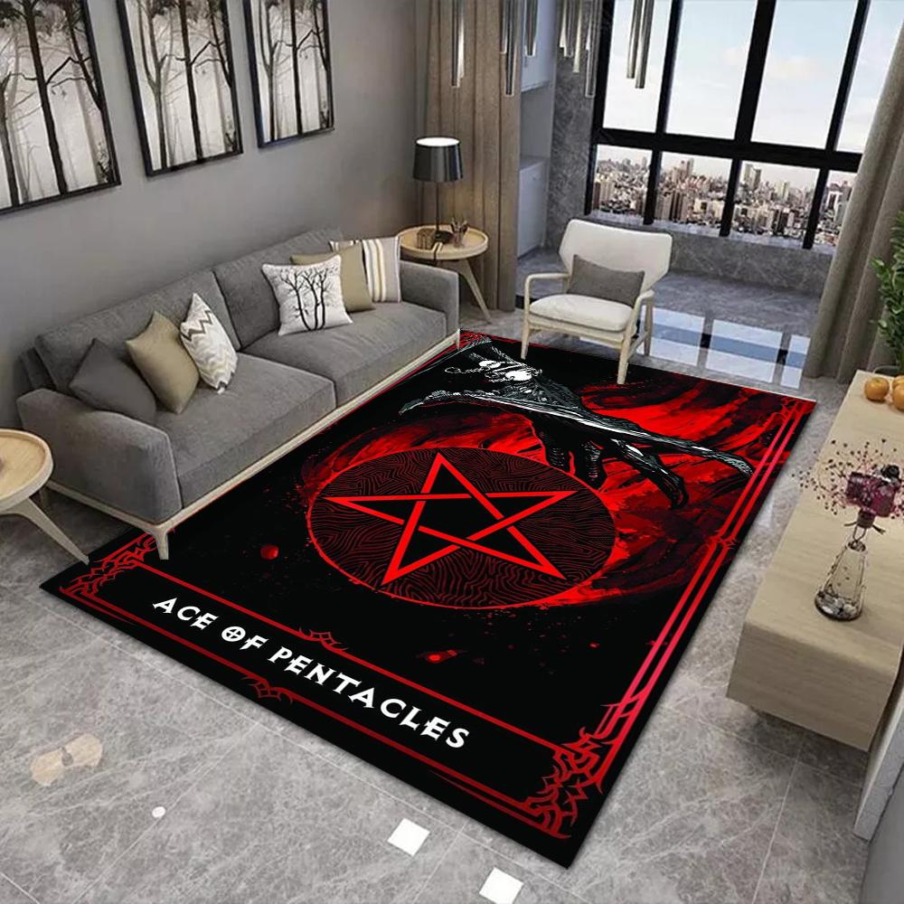 Wheel of Fortune Area Rugs Non-Slip Carpets for Home Living Room Kitchen Bedroom Rug Machine Washable Floor Mat