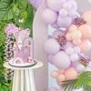 28PCS Rainbow Cake Toppers Colorful Balls Mermaid Cake Decorations for Wedding Baby Shower Girls Boys Birthday Party Supplies