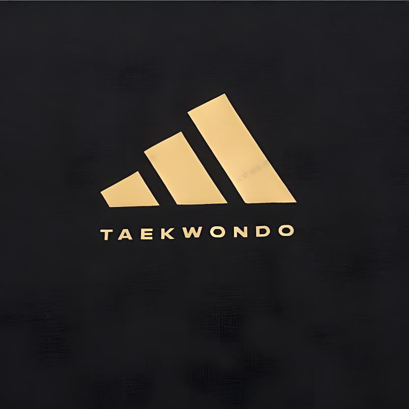 Adidas Taekwondo Rundhals-Pullover Kurzarm-T-Shirt Bequem Gestreift Mode Lange Hose Lässiger Sportanzug ADICLTS24CTK-BG+TR30PT-BG