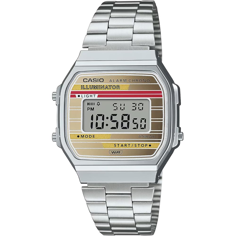 [Casio] CASIO Цифровые часы Серия Vintage Цвета Heritage A168WEHA-9A Мужские Женские Детские Серебристый ...