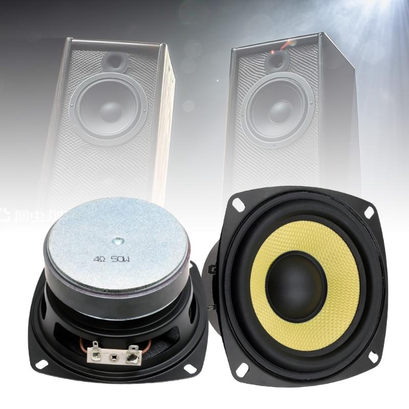 4Inch 40W Woofer Subwoofer Speaker Unit Bulletproofs Cloth Diaphragm For Enhances Bass Response Metal Frame Construction
