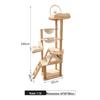 Custom Cat Tree & Bed: Space Capsule Design with All-Season Jumping Platform & Large Scratching Post