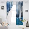 Ocean Nautical Sailing Window Curtains Home Decor Living Room Curtains Kitchen Drapes Panel Curtains for Bedroom Windows cortina