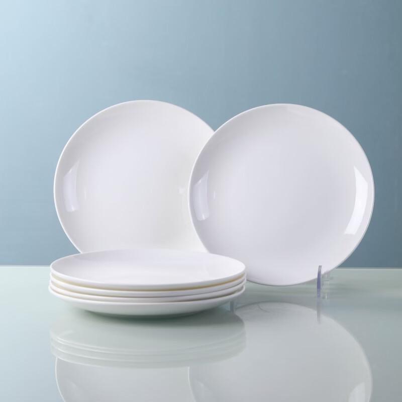 Hao Ya Underglaze Ceramic Dinner Plates - 8 Inch, Set of 6