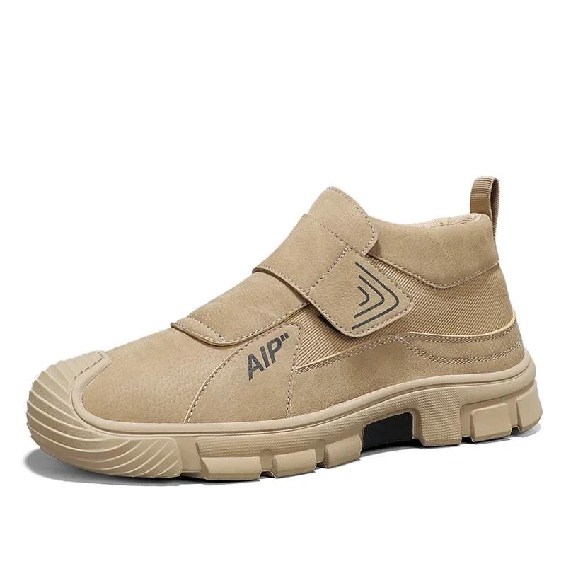Men's Boots Outdoor Hiking Shoes 2024 Winter Waterproof Wear-resistant Work Shoes Comfort Non Slip Fashion Sports Leisure Shoes