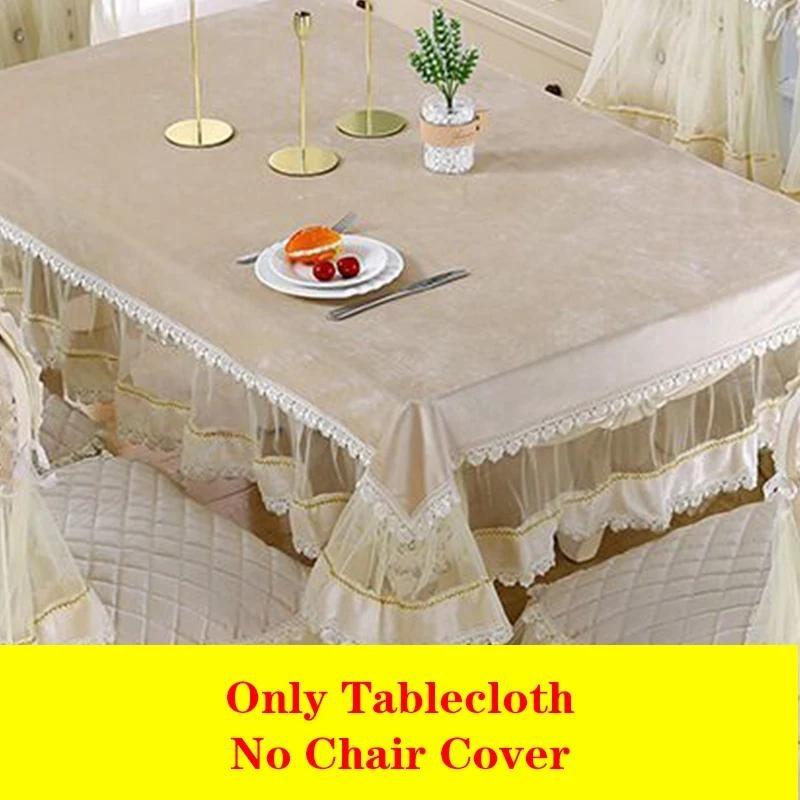 LaceTable cloth Dining Chair Cushion Set Cover European-Style Light Luxury Table Cover Home Spandex Chair Cover Wedding Decore