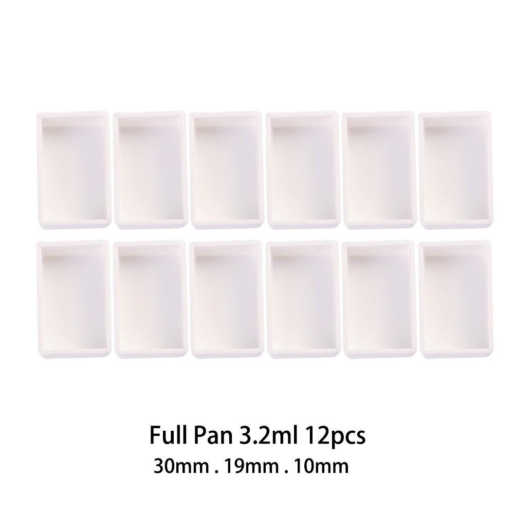 Empty Full Pan Half Pans Plastic Watercolor Paint Grid Painting Supplies Paint Palette Art Supplies
