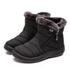 Woman Soft Fur Winter Botas Mujer Snow Womens Comfortable Women'S Boots Waterproof Women Zipper Shoes