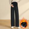 9 Real Shot Maternity Jeans Elastic Fleece Belly Pants Maternity Pants Wide Leg Pants Loose Trousers