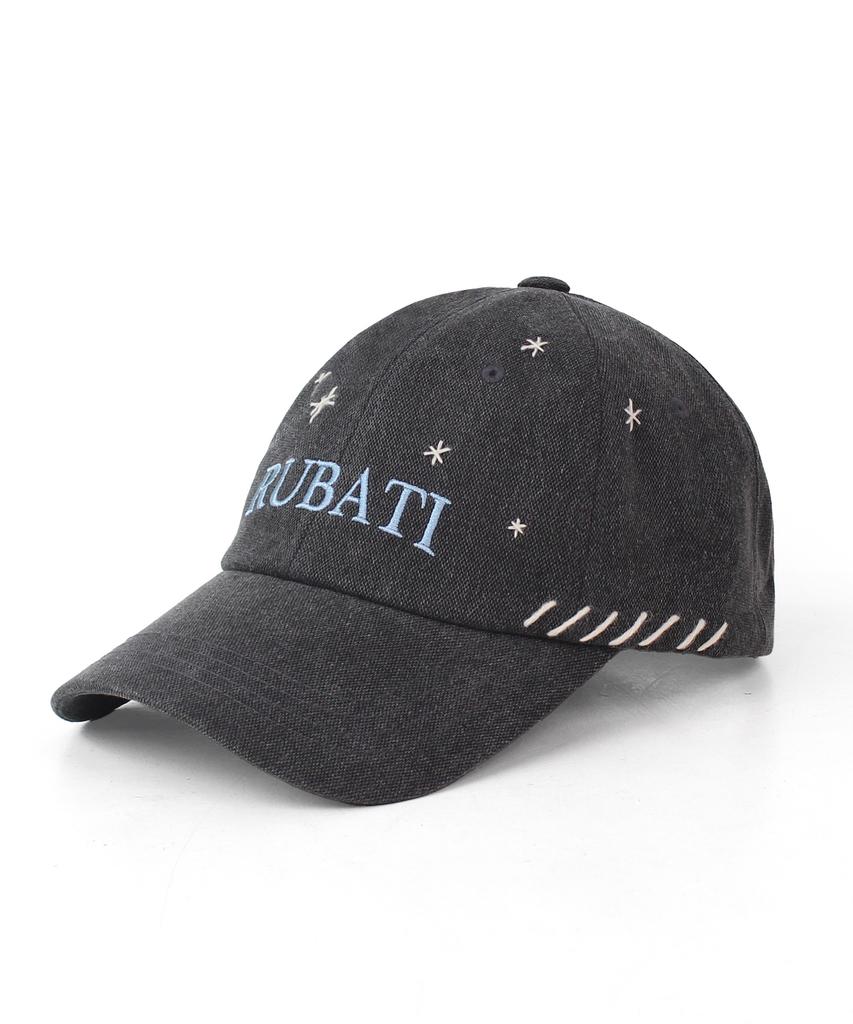 RUBATI Stella Handstitch Vintage Pigment Ball Cap_Charcoal