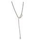 Yinruitai 925 Sterling Silver 'B' Vintage Thai Necklace with Tassel Clavicle Chain - Women's Versatile and Stylish Accessory