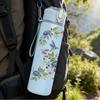 1PC Loose Branch Rose Vine Floral Print 750ml Color Plastic Sports Water Bottle Leakproof Flip Straw Lid Suitable for Sports Office Home Use
