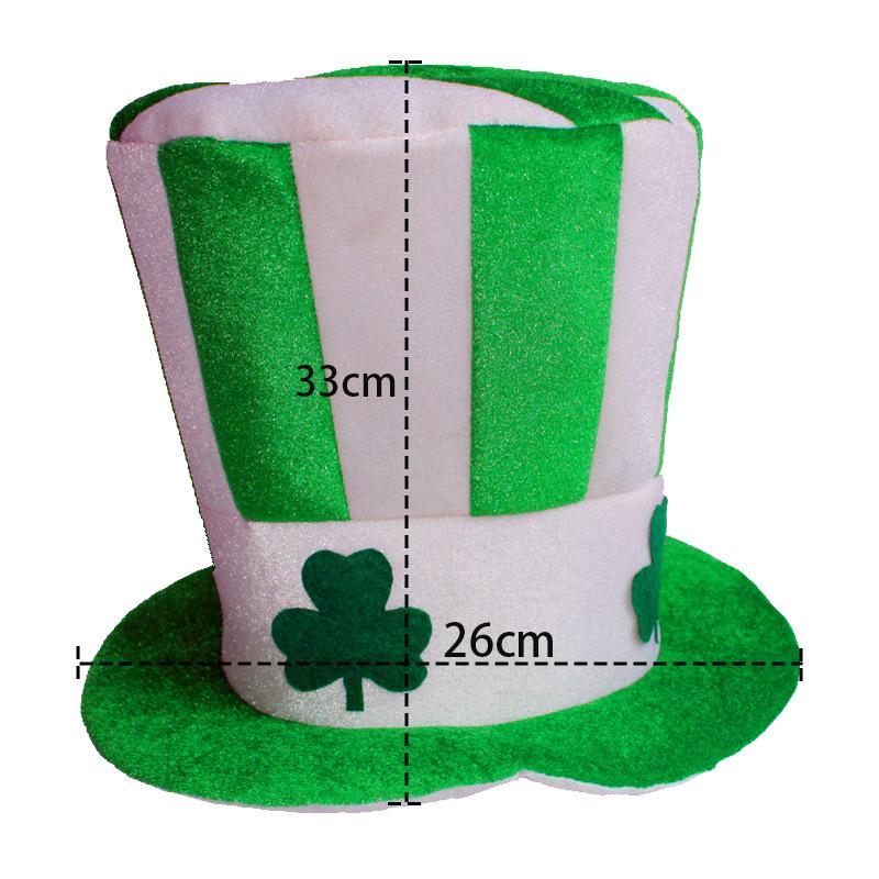 Patrick Day Adult Funny Party Hat Costume Clown Magician Dress Ireland Festival Canival Christmas Birthday Football Fans Cap