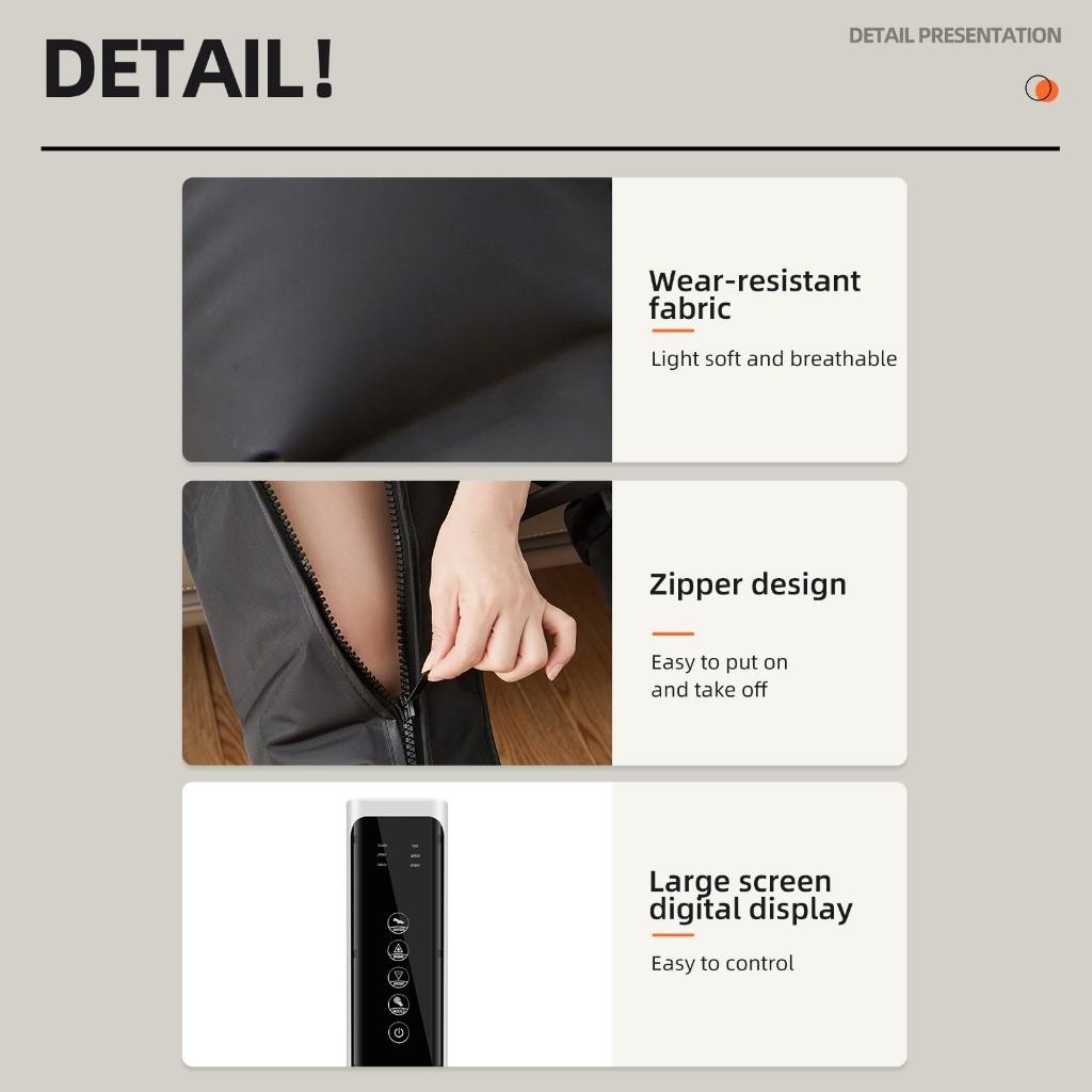 Smart Leg Compression Massager Machine Full Airbag Wraped for Circulation and Pain Relief Air Compression Recovery System
