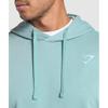 Gymshark CRest Oversized Hoodie Rest Blue A5a8o Udbb