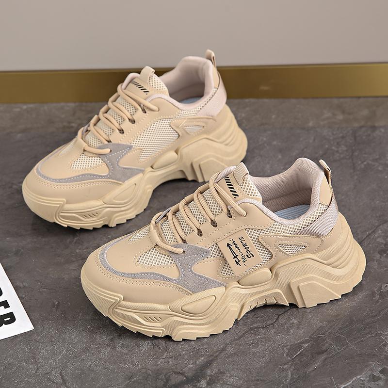 Fashion Womens Shoes Fashion Trend Breathable Mesh Sneakers Women Comfortable Soft Bottom Casual Platform Shoes