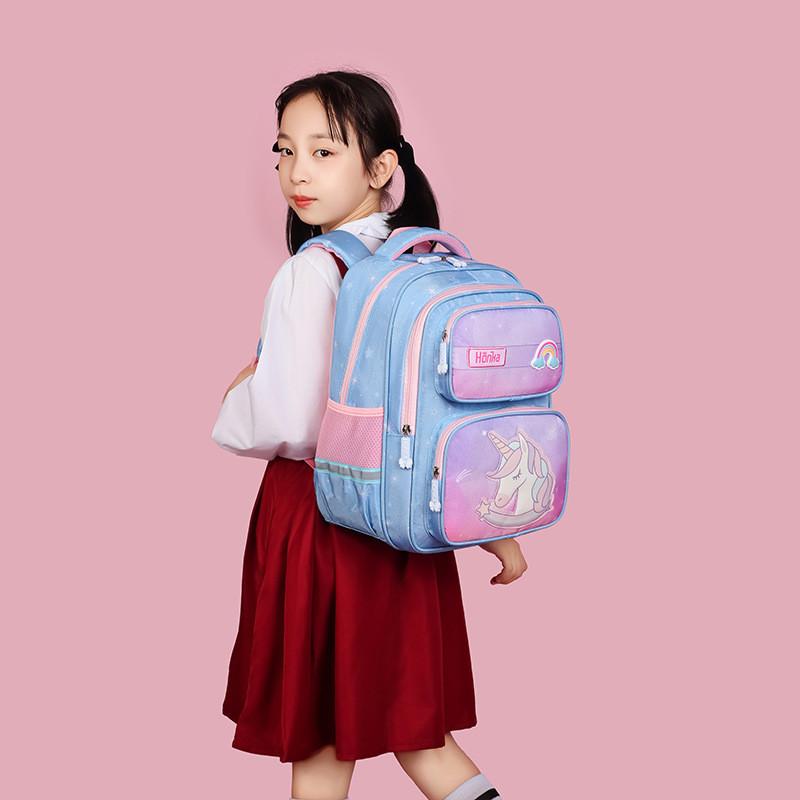 Cartoon Spacious Schoolbag For Children In Grades 1 To 6 With Breathable Fabric And Fit Comfortable