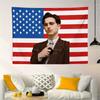 Timothée Chalamet Vintage Style Pink American Flag Tapestry Character Pattern Wall Hanging Home Room Decor Poster