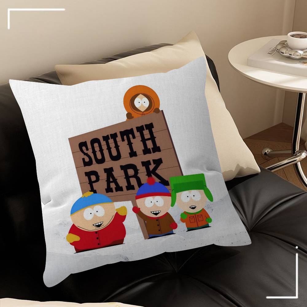 Cartoon S-South cute P-Park   Cushion Cover Decorative Pillow Sofa Home Decor case pillow cases