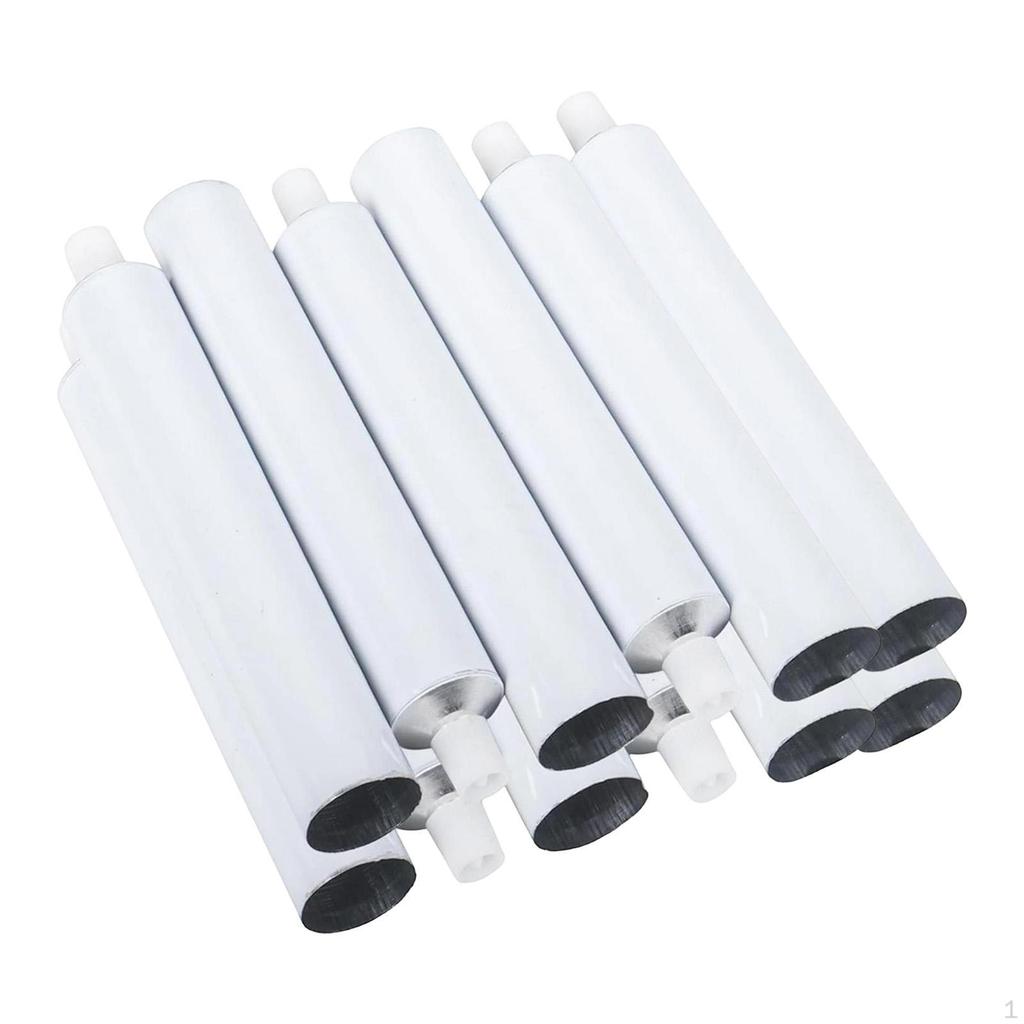 12 Stück leere Aluminium-Farbtuben 100ml 120ml Tragbare Mehrzweckflaschen zum DIY-Befüllen Andere