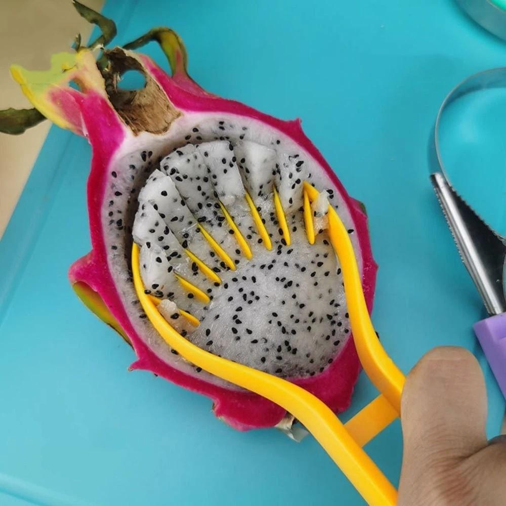3 in 1 Melon Scoops Double-Headed Colorful Watermelon Cutter Set Peeler Fruit Baller Watermelon Slicer Kitchen Gadgets