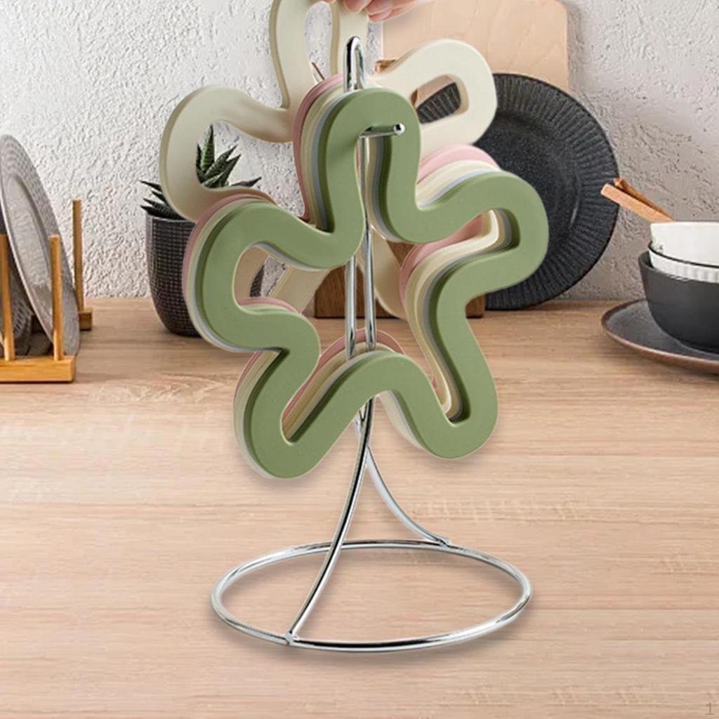 Coaster Holder Organizer Modern Lightweight Portable Stand Table Mat Cup Rack for