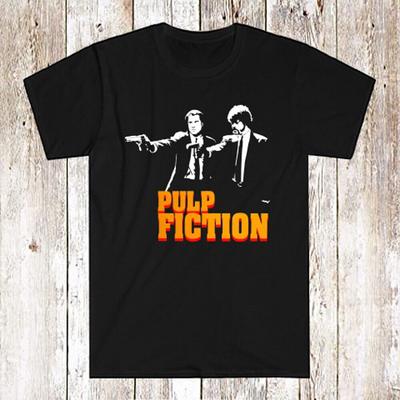 Pulp Fiction Movie Men's Black T-Shirt Size S-5XL Unisex T-Shirt