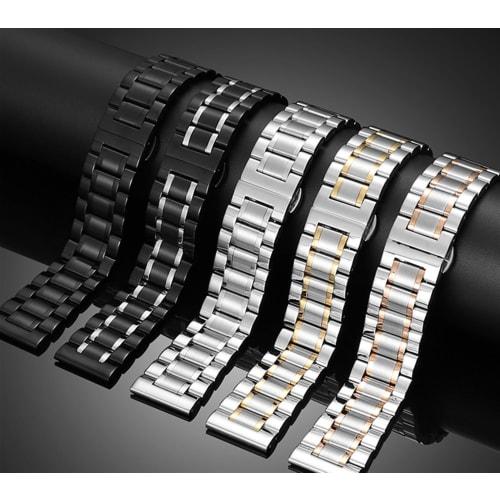 Small Shop Solid Stainless Steel Watch Strap, Universal Metal Watch Strap, Watch Accessories for Men and Women, 12mm, 13mm, 14mm, 15mm, 16mm, 17mm, 19