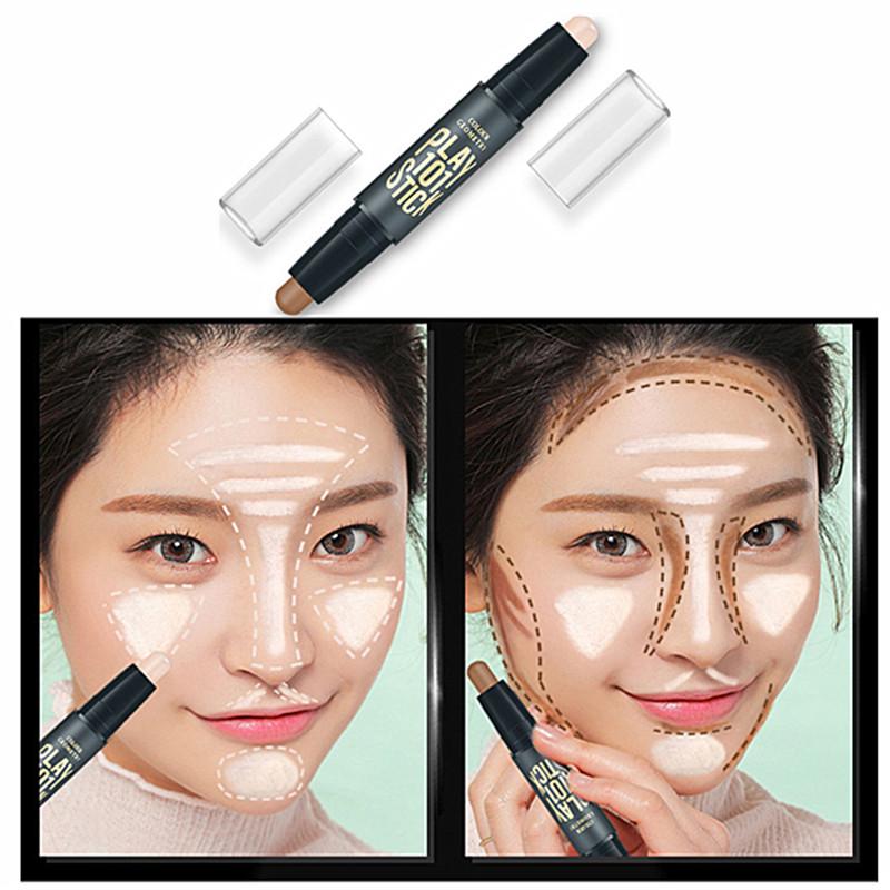 Cheap Women Doubleend Highlighter Face Concealer Bronzers Highlighters
