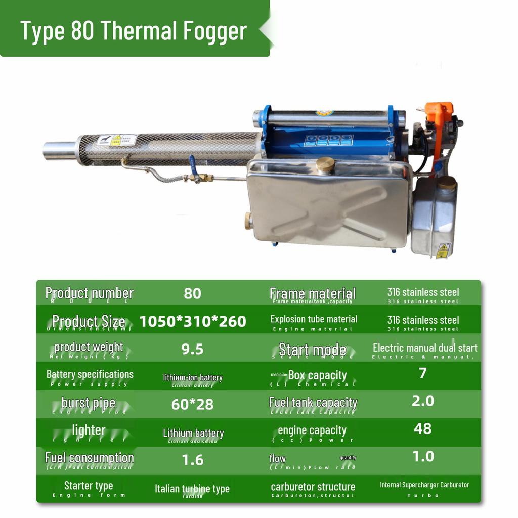 High-Power Farm Disinfectant Misting Machine for Epidemic Prevention