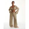 Women Summer Casual Straight Sweatpants, Loose Trendy Wide Leg Sports Long Trousers