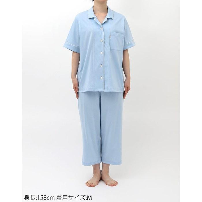 Wacoal RELAX&SLEEP Pajamas 5-Sleeve 8-Length 100% Cotton YDT150 SX M