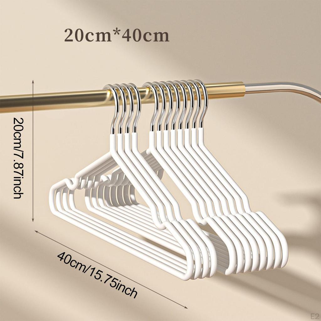 20 Pieces Clothes Hangers Clothing Rack High Manganese Steel Coat Drying for Home