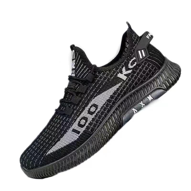 

Мягкая подошва весенних и осенних туфель из старой ткани, дышащая сетчатая обувь, нескользящая износостойкая повседневная обувь с низким верхом, рабочая обувь 44