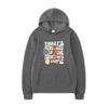 Textual Skeleton Hoodies Print Fashion Sweatshirt Hip Hop Casual Unisex Autumn Winter Fleece Streetwear Tops