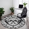 1pc Dog Portrait Chair Carpet for Office, Non-slip, Soft and Durable Rug, Perfect for Office, Living Room Yy251103173
