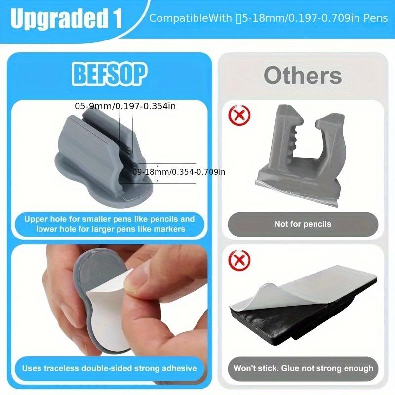 1/2pcs Upgraded Silicone Pen Holders, Adhesive Organizer for Desk and Wall, Office and Home Study Storage Accessories.