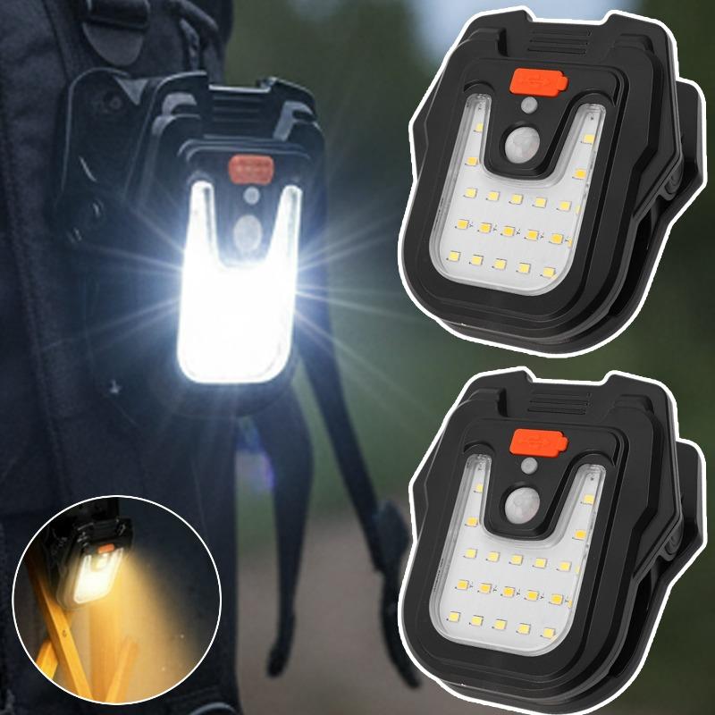 Rechargeable LED Solar Clip Lights Motion Sensor Long-lasting Lamps Super Bright Waterproof Outdoor Garden Courtyard Lighting