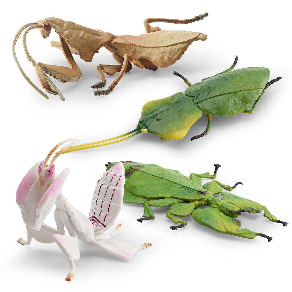 Exquisite Pvc Insect Figures Collection Including Leaf Mantis Stick Insect And Dead Leaf Mantis
