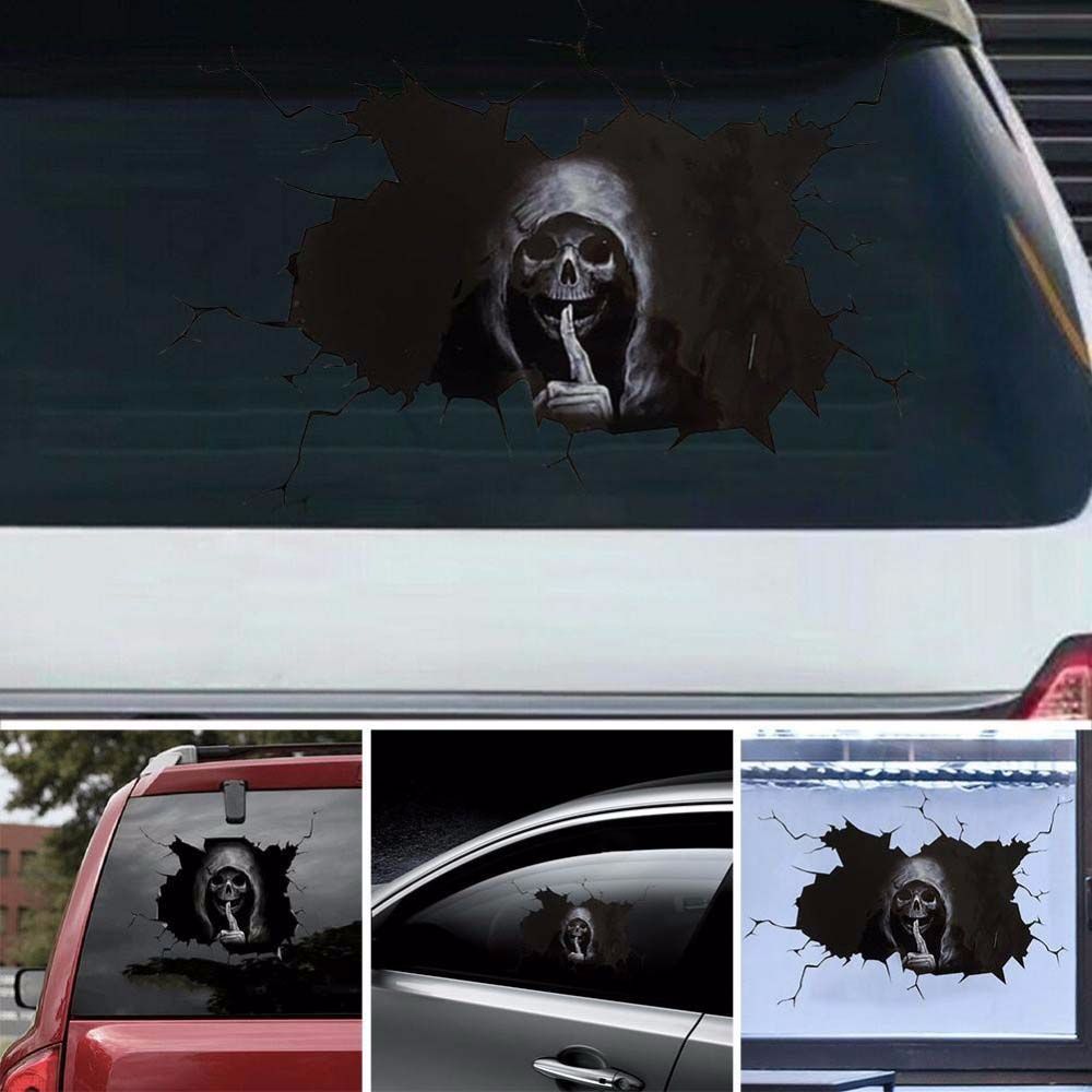 Wall Stickers Auto Decal Skull Pull Fuel Tank Decal Car Decoration Decal Car Styling Car Sticker