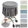 Full-Coverage Stool Cushion Cover Round Elastic Stool Slipcover  for Dining Room