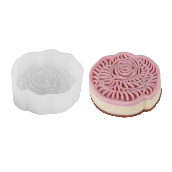 Lotus Rose Ginkgo Leaf Silicone Mold DIY Mousse Cake Chocolate Pudding Mold Non-Stick Baking Pan for Candy Jelly