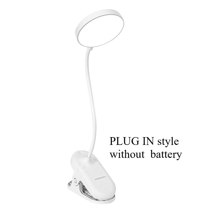 LED Foldable Desk Lamp with 1 Stepless Dimming Touch Controls Eye-Care Reading Light Adjustable Bedside Night Light