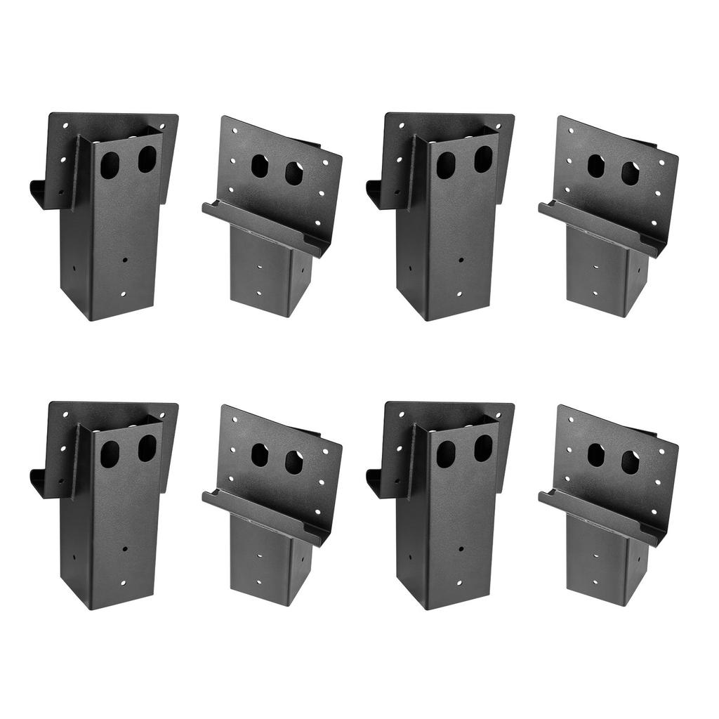 Compound Angle Platform Brackets Fit 3.5x3.5 In/88.9x88.9 Mm Lumber 8 Pcs
