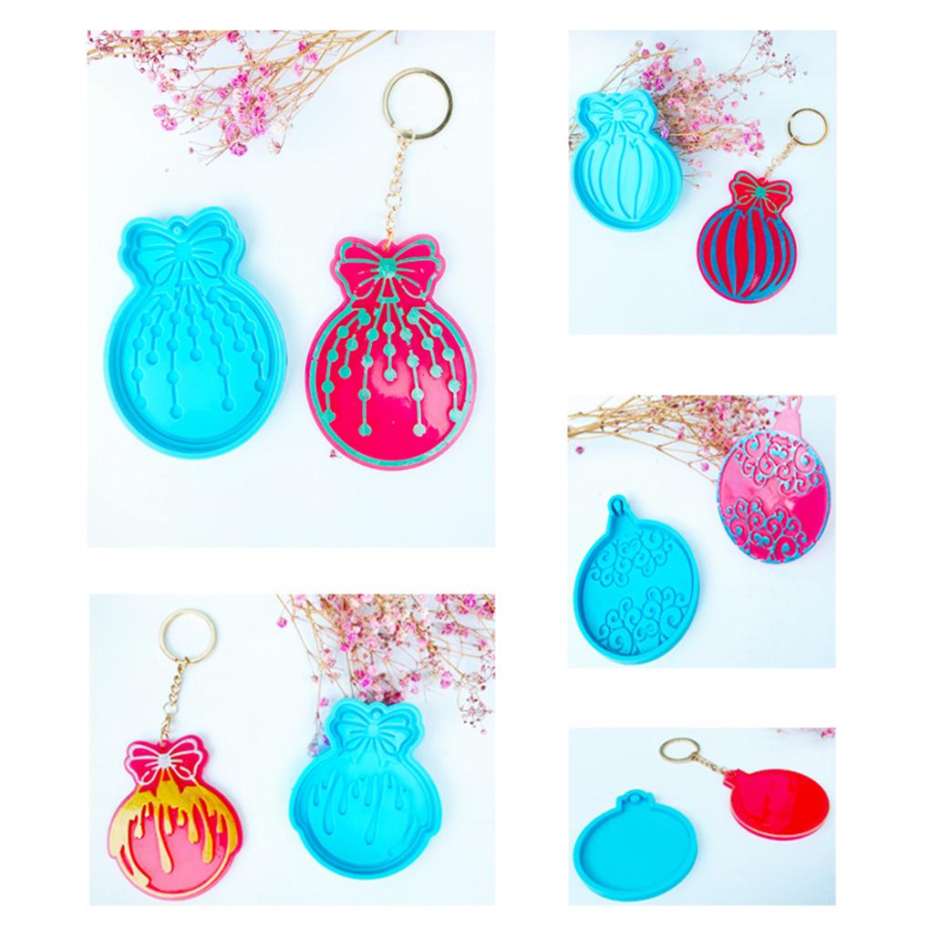 Christmas Silicone Resin Mold Non-stick Molds Xmas Themed Mould Indoor Home Restaurant Homemade Artcraft Casting Moulding