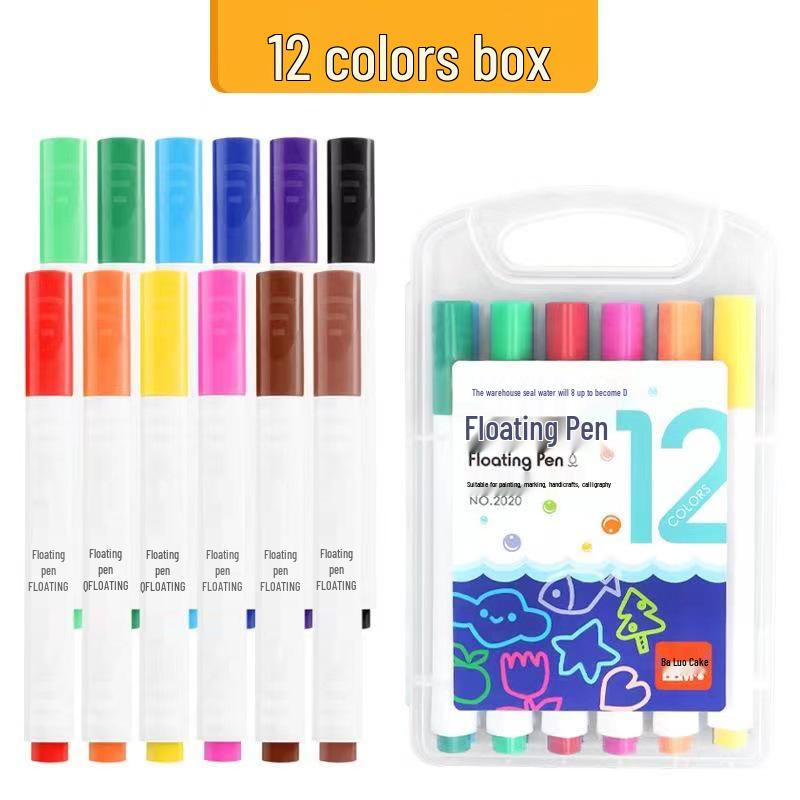 Watercolor Floating Pen for Kids - Draw and Watch Art Float On Water