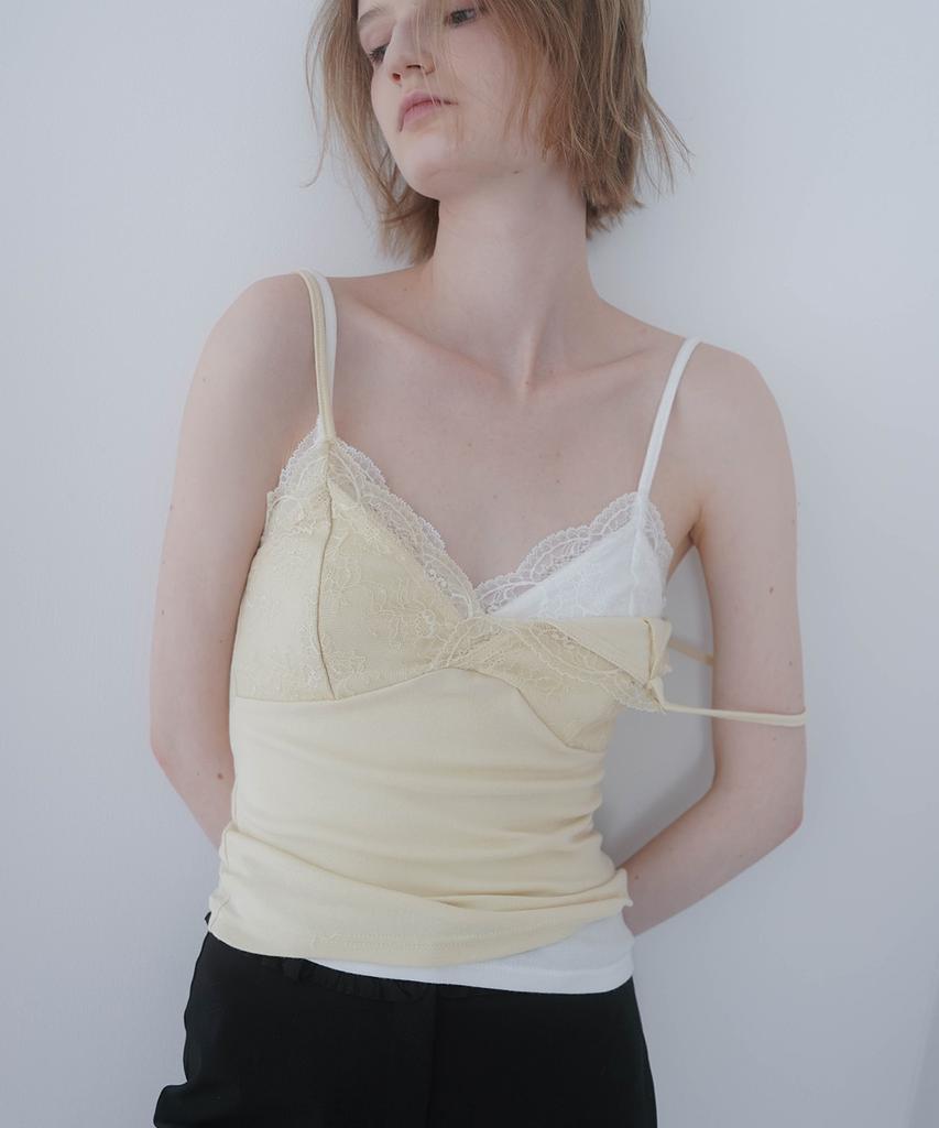 HEEARI Hayes Lace Sleeveless Top_Yellow