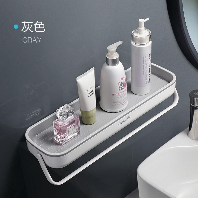 Vanity Bathroom Shelf Perforated Wall-mounted Toilet Storage Rack Multifunctional Towel Rack Kitchen and Bathroom Pendant