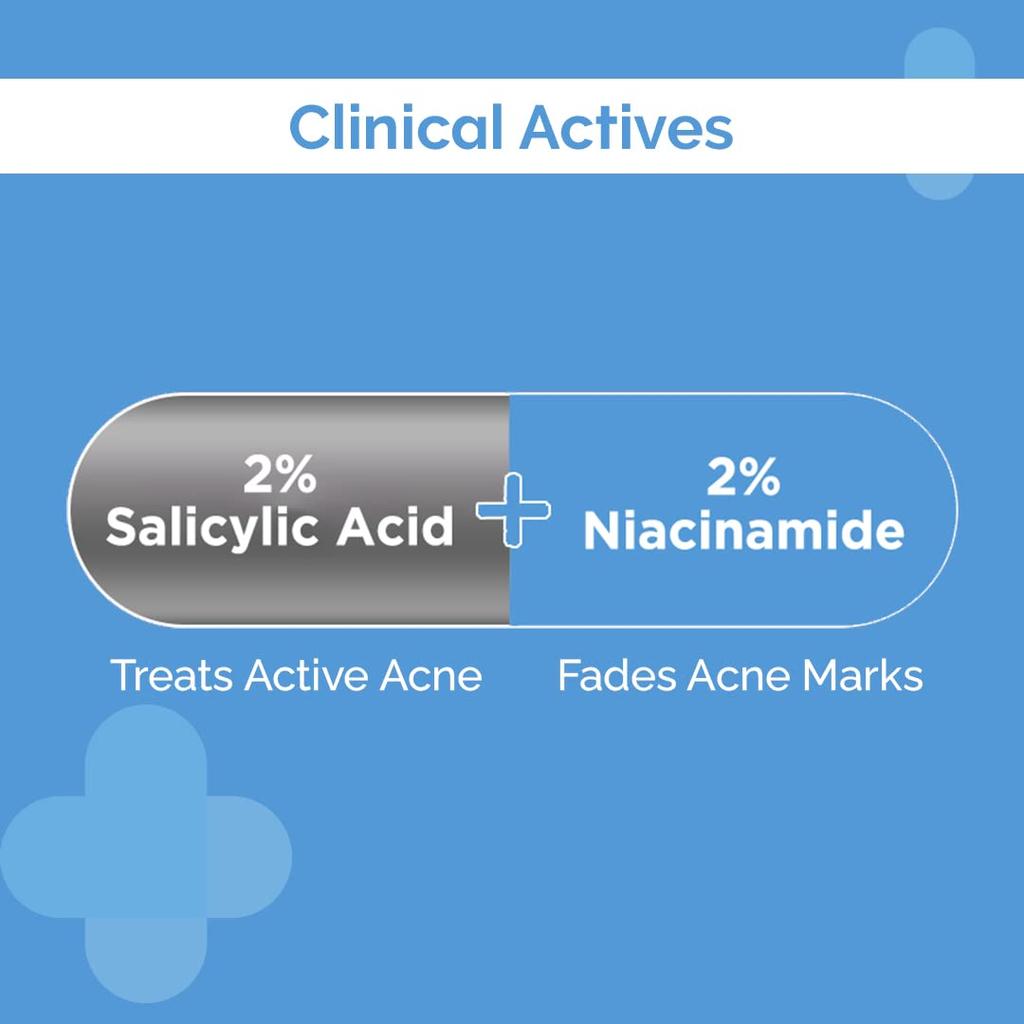 The Derma Co Sali-Cinamide Face Wash Duo 80 Ml X 2 For Oily Combination Skin With Salicylic Acid Niacinamide Care