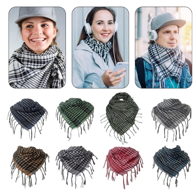 Arab Woman Kerchief Middle East Scarf Outdoor Breathable Turbans Multi Purpose Headscarf Driving Dustproof Kerchief